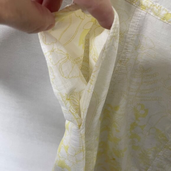 Eddie Bauer Women’s Floral White, Red, Pink & Green Lined Cotton Mini Skirt 12 - Picture 6 of 7